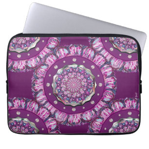 Kardinaal Red Rosace Laptop Sleeve