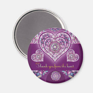 Kardinaal Red Rosace Magneet