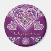 Kardinaal Red Rosace Magneet (Voorkant)