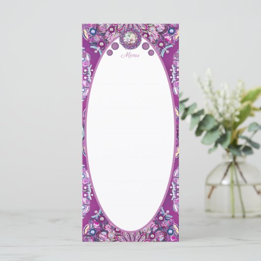 Kardinaal Red Rosace Menu (Staand voorkant)