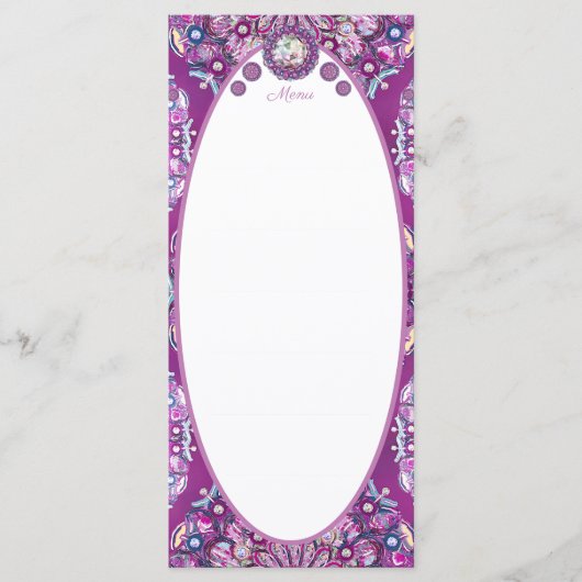 Kardinaal Red Rosace Menu (Voorkant)