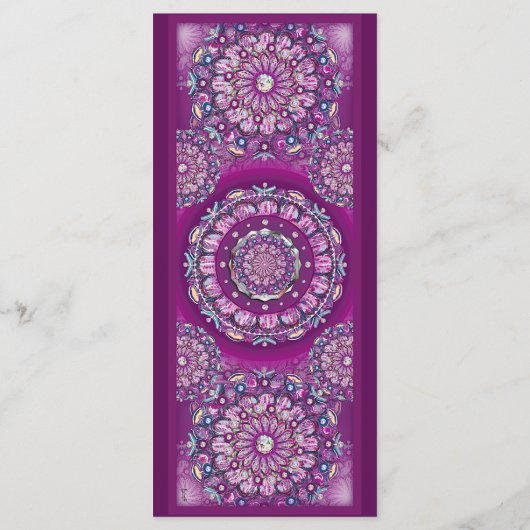 Kardinaal Red Rosace Menu (Achterkant)