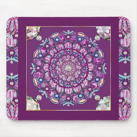 Kardinaal Red Rosace Muismat (Voorkant)