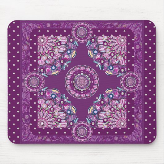 Kardinaal Red Rosace Muismat (Voorkant)