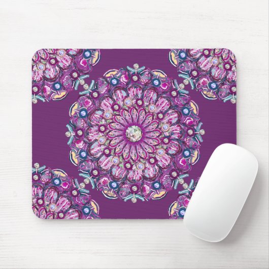 Kardinaal Red Rosace Muismat (Met muis)