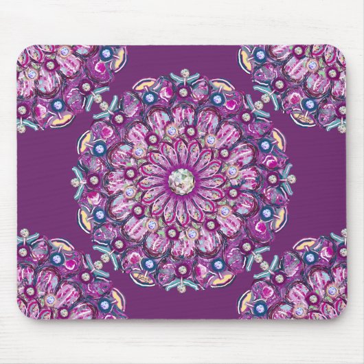 Kardinaal Red Rosace Muismat (Voorkant)