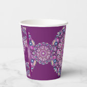 Kardinaal Red Rosace Papieren Bekers (Achterkant)