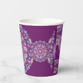 Kardinaal Red Rosace Papieren Bekers (Voorkant)