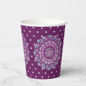 Kardinaal Red Rosace Papieren Bekers (Achterkant)