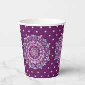 Kardinaal Red Rosace Papieren Bekers (Voorkant)