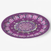 Kardinaal Red Rosace Papieren Bordje (Gekanteld)