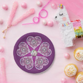 Kardinaal Red Rosace Papieren Bordje (Feest)