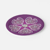 Kardinaal Red Rosace Papieren Bordje (Gekanteld)