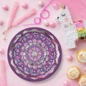 Kardinaal Red Rosace Papieren Bordje (Feest)