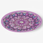 Kardinaal Red Rosace Papieren Bordje (Gekanteld)