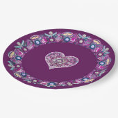 Kardinaal Red Rosace Papieren Bordje (Gekanteld)