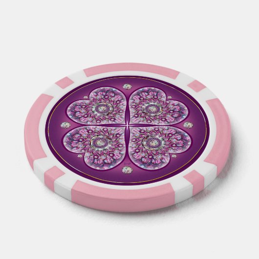 Kardinaal Red Rosace Poker Chips (Enkel)
