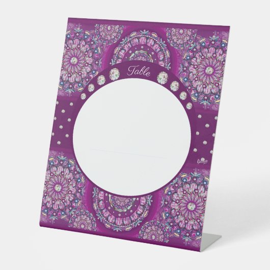 Kardinaal Red Rosace Reclamebord Met Voetstuk (Voorkant)