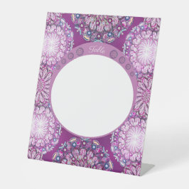 Kardinaal Red Rosace Reclamebord Met Voetstuk