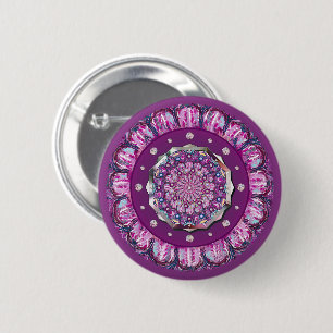 Kardinaal Red Rosace Ronde Button 5,7 Cm