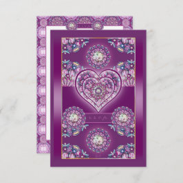 Kardinaal Red Rosace RSVP Kaartje