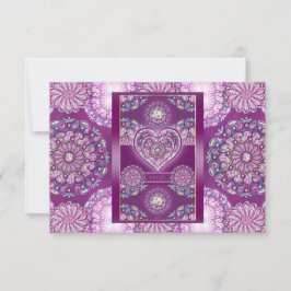 Kardinaal Red Rosace RSVP Kaartje