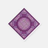 Kardinaal Red Rosace Servet (Hoek)