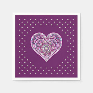 Kardinaal Red Rosace Servet