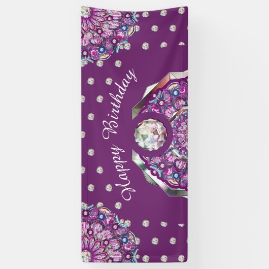 Kardinaal Red Rosace Spandoek (Verticaal)