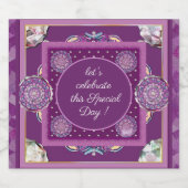 Kardinaal Red Rosace Sparkling Wijnetiket (Enkel label)