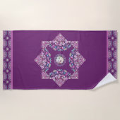 Kardinaal Red Rosace Strandlaken (Voorkant)