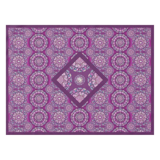 Kardinaal Red Rosace Tafelkleed (Voorkant (Horizontaal))