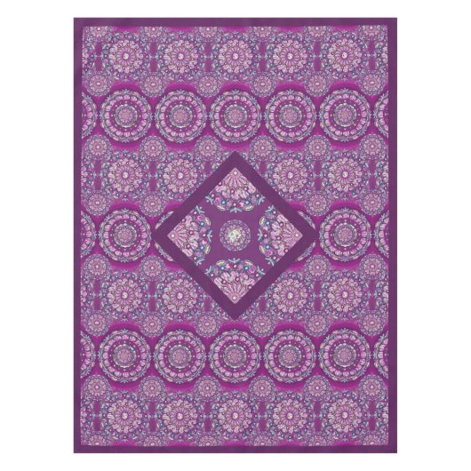 Kardinaal Red Rosace Tafelkleed (Voorkant)