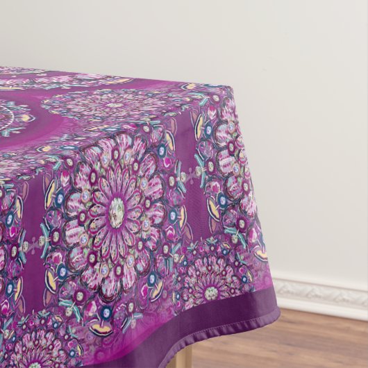 Kardinaal Red Rosace Tafelkleed (Voorbeeld)