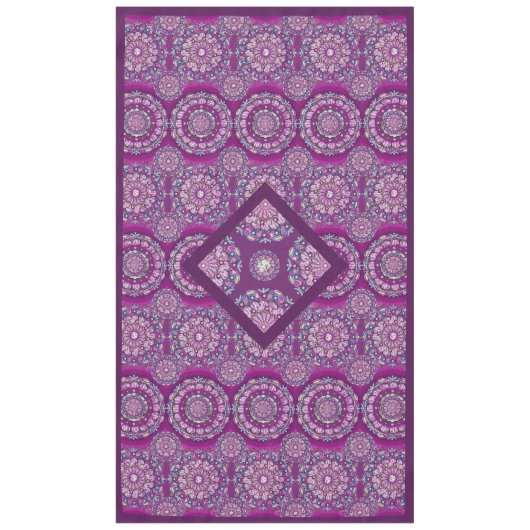 Kardinaal Red Rosace Tafelkleed (Voorkant)