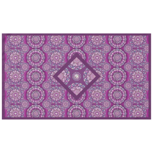 Kardinaal Red Rosace Tafelkleed (Voorkant (Horizontaal))