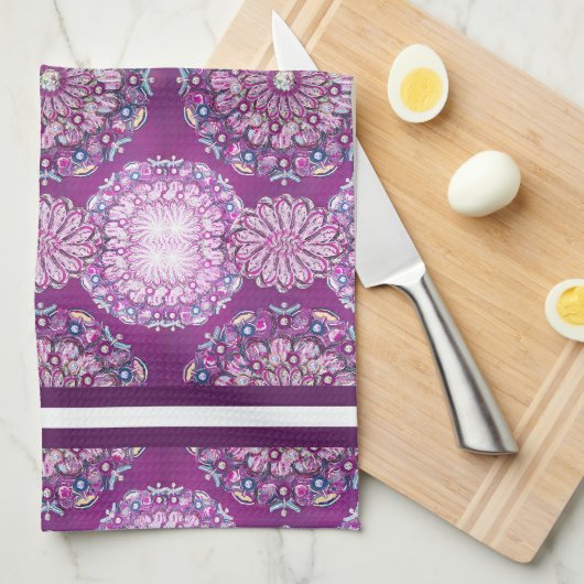 Kardinaal Red Rosace Theedoek (Quarter Fold)