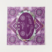 Kardinaal Red Rosace Wandkleed (Voorkant (horizontaal))