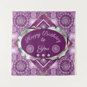 Kardinaal Red Rosace Wandkleed (Voorkant)