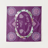 Kardinaal Red Rosace Wandkleed (Voorkant (horizontaal))