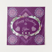 Kardinaal Red Rosace Wandkleed (Voorkant)