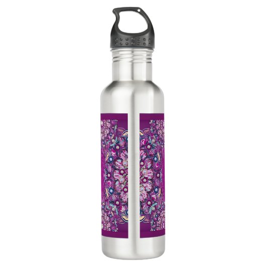 Kardinaal Red Rosace Waterfles (Achterkant)