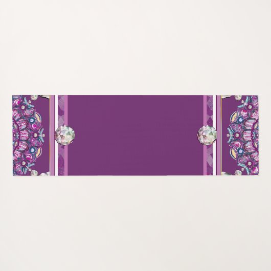 Kardinaal Red Rosace Yogamat (Achterkant (horizontaal))