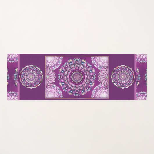 Kardinaal Red Rosace Yogamat (Voorkant (horizontaal))