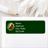 Kardinaal retouradreslabels etiket (Insitu)