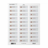 Kardinaal Retouradreslabels Matching Set Etiket (Full Sheet)