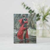 Kardinaal Richelieu op de muur van het zee bij La  Briefkaart (Staand voorkant)