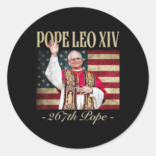 Kardinaal Robert Prevost Ronde Sticker