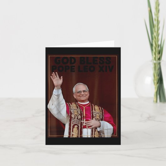 Kardinaal Robert Prevost Shirt Paus Leo XIV 5 Kaart (Voorkant)