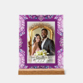 Kardinaal rode Rosace Acryl Bord (Voorkant)